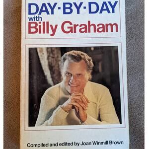 1976 Day By Day With Billy Graham 365 Daily Meditations Christian Devotional